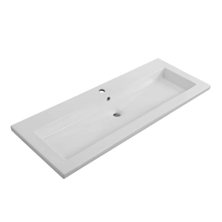 Раковина Cezares CZR-8070-120 120 см, белая глянцевая