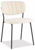 Стул Stool Group Кэрол FDC9003 DC2635-1A white букле белый, черные ножки