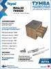 Тумба с раковиной Teymi Ritta подвесная, дуб, графит, 55 см, с раковиной Helmi Mini 40 черная матовая фото 8