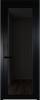 Межкомнатная дверь Profil Doors 1 AGP цвет профиля Черный, стекло безопасное 6 мм черное тонированное 800x2000