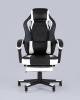 Кресло игровое Stool Group Virage BURGENDY YKC черное с белым фото 3