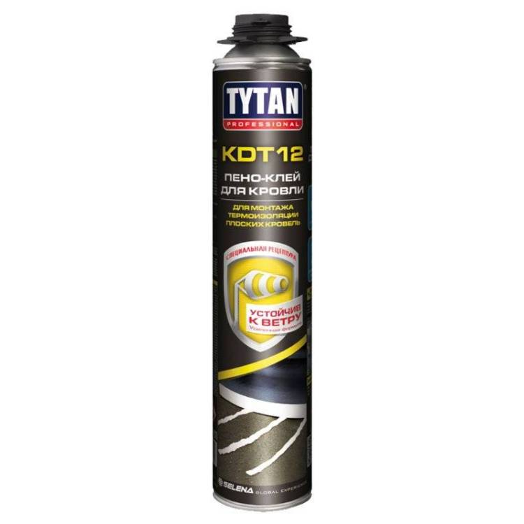 TYTAN PROFESSIONAL KDT 12 пено-клей для монтажа теплоизоляции плоской кровли (750мл)