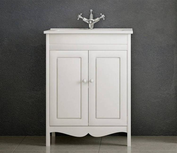 Тумба под раковину Corozo Блюз 65 SD-00000030 напольная, белый