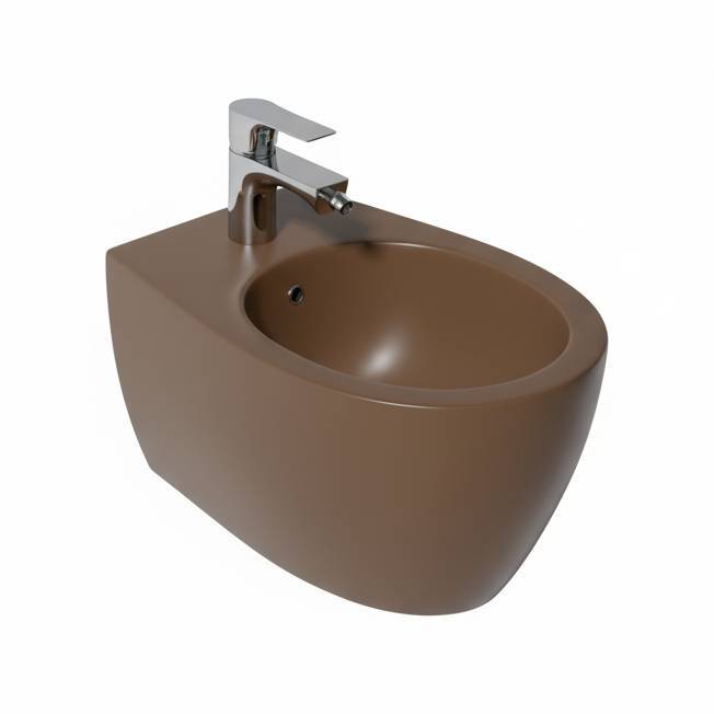 Биде подвесное Isvea Sentimenti Neo 10AR41010SV-2H коричневое матовое