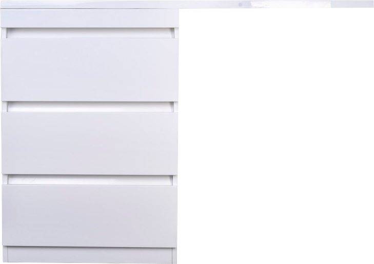 Тумба с раковиной Style Line Даллас 130 СС-00000558 белая L