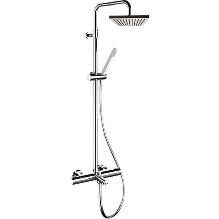 Душевая система Remer Elegance EQ34A7SDSD20 хром, с изливом, с термостатом