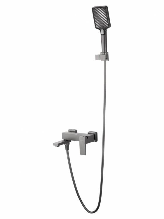 Смеситель для ванны Wonzon & Woghand WW-88037068-BGM с душем, темный графит