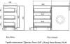 Тумба с раковиной Style Line Даллас Леон 120 напольная, левая 3 ящика, Люкс серая, Plus фото 5