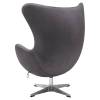 Кресло Bradex Home Egg Style Chair FR 1048 темно-серый, искусственная замша фото 5
