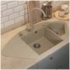 Мойка кухонная Uperwood Quartz UPD-06 3910202121 бежевая, 100.6x51 фото 2
