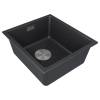 Мойка кухонная Paulmark Lumi 41Uni LU41-BL Черный Гранит, 41x46 фото 2