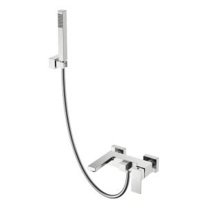 Смеситель для ванны Boheme Qubic 473-NB брашированный никель