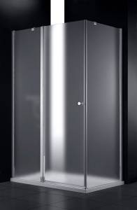 Душевой уголок Cezares ELENA-W-AH-1-120/100-P-Cr-L профиль хром, стекло матовое, 120x100x195