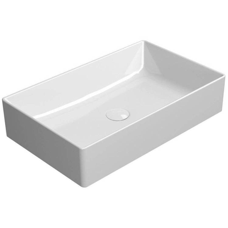 Раковина GSI Kube X 945311 60 см, белая глянцевая