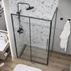 Душевой уголок Grossman Galaxy 120.K33.01.1110.21.00 профиль черный матовый, стекло прозрачное, 110x100x195 фото 4