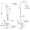 Душевая система Remer Class Line L34X7MMM20DO золото глянцевое, с изливом фото 3