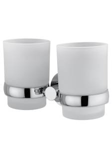 Два стакана Wonzon & Woghand WW-8128 с держателем, хром