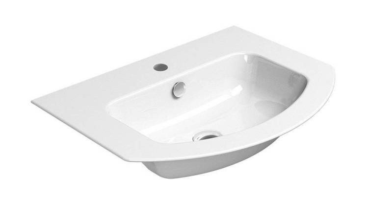 Раковина GSI Pura 8827111 белый глянцевый, 62x48