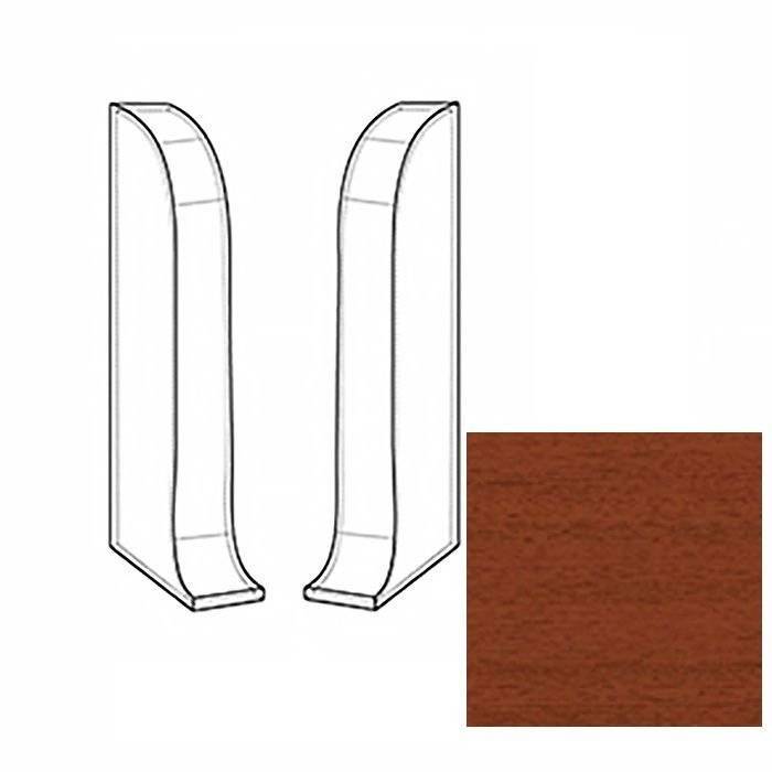 Заглушки LinePlast Светлый Махагон L016 58 мм (пара)