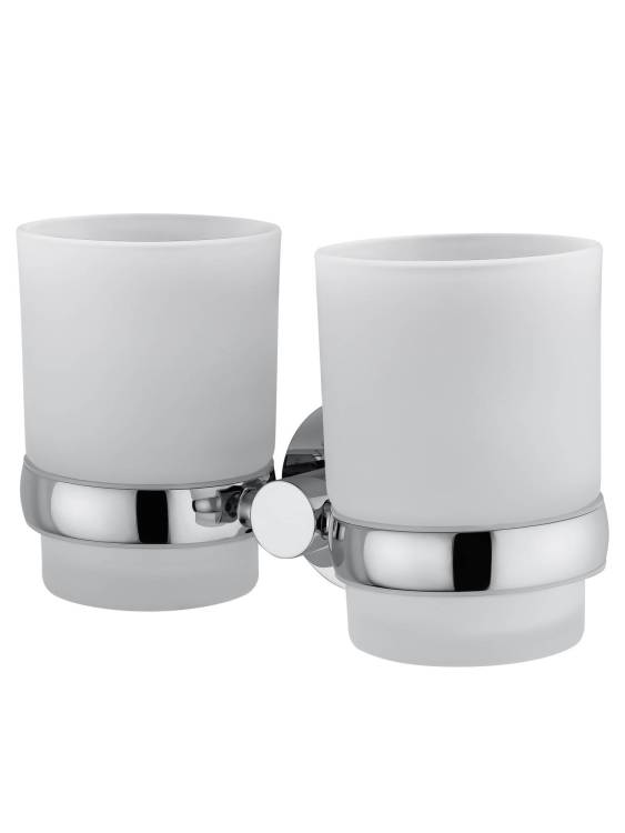 Два стакана Wonzon & Woghand WW-8128 с держателем, хром
