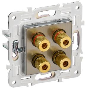 Акустическая розетка IEK Skandy SK-S40-K50 никель