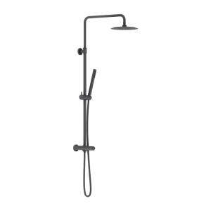 Душевая стойка Damixa Scandinavian Pure 936800300 с ТМС смесителем, чёрный