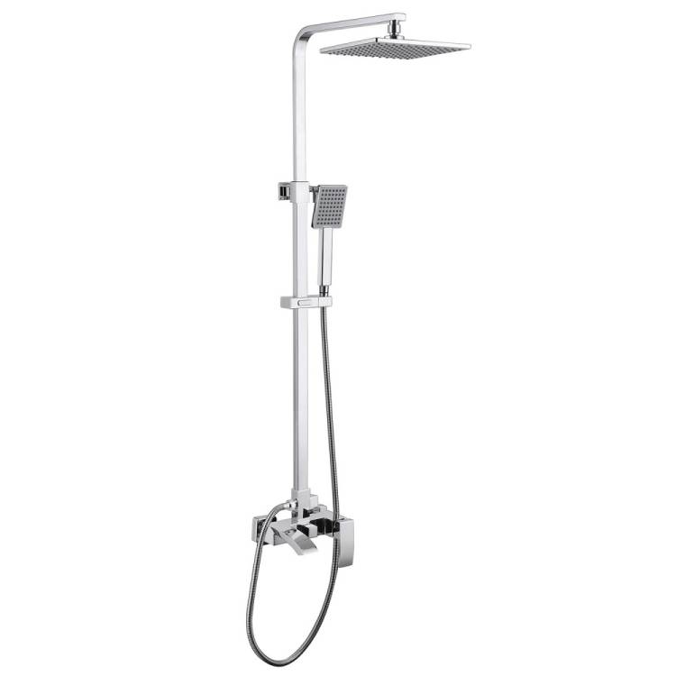 Душевая стойка Abber Wasserfall AF8616L с изливом, хром