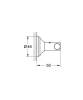 Крючок Grohe Essentials Authentic 40656001 Хром двойной фото 2