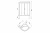 Душевая кабина Royal Bath CK RB90CK5-WT-CH с сиденьем фото 4
