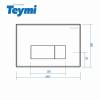 Кнопка смыва Teymi Helmi T70204 нержавеющая сталь матовая фото 6