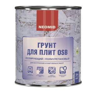 Грунт для OSB изолирующий полиуретановый Neomid 0.9 кг