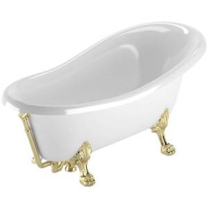 Ванна из искусственного камня Veragio Gialetta 26932 170x80 золотой слив-перелив, золото