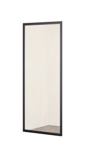 Душевая перегородка Taliente TA-09-1CB профиль черный, стекло прозрачное, 90x195