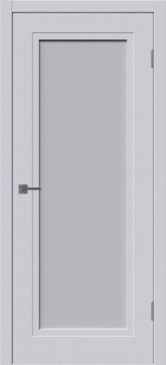 Межкомнатная дверь Владимирская Фабрика Дверей Flat 1 Cotton стекло White Cloud 900x2000