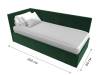Кровать Лига Диванов Лига-039 122079L зеленый левая 90x200 фото 9