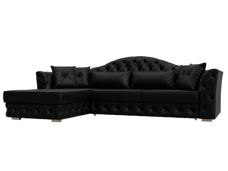 Диван угловой Лига Диванов Артис 128032L Черный