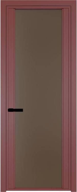 Межкомнатная дверь Profil Doors 2 AGP цвет профиля Красный антрацит, стекло безопасное 6 мм монохром гляссе 700x2000
