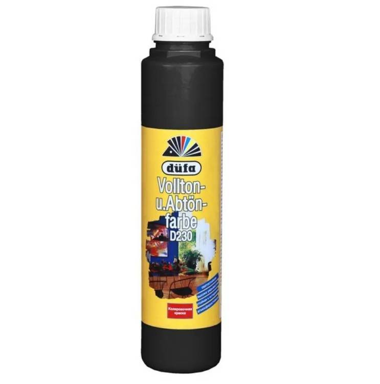 Колорант водно-дисперсионный Dufa Vollton und Abtonfarbe D230-0114 черный 750 мл