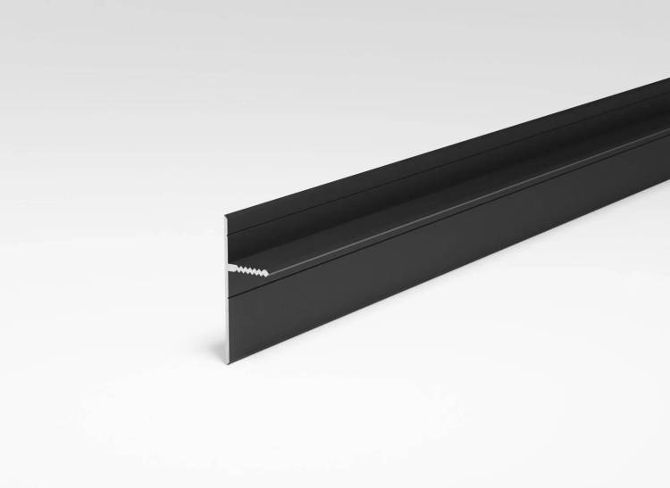 Теневой плинтус Bonkeel Prof универсальный черный 2500x44