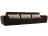 Прямой диван Лига Диванов Лига-008 Long 119058 коричневый, бежевый
