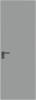 Межкомнатная дверь Profil Doors 1 AGK цвет профиля Серая ночь, стекло безопасное 4 мм монохром серый 800x2000