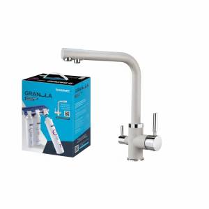 Смеситель для кухни Granula GR-2015 2015 Базальт+АКС-002 под фильтр