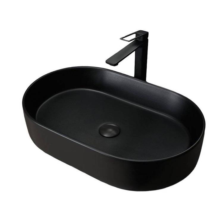 Раковина Gid Lago 53354 Bm1479 60 см, черная матовая