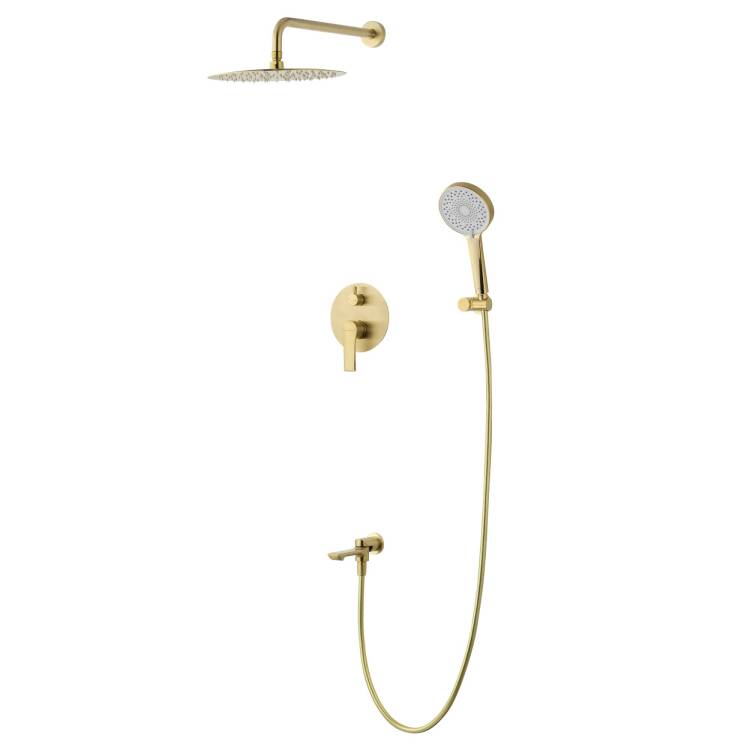 Душевой комплект Wonzon & Woghand WW-88939079-BG золотой, встраиваемый