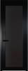 Межкомнатная дверь Profil Doors 1 AGP цвет профиля Черный, стекло безопасное 6 мм монохром черный 700x2000