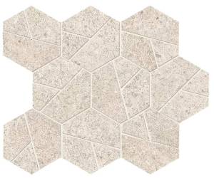 Мозаика Atlas Concorde Boost Stone A67I White Mosaico Hex 25x28.5