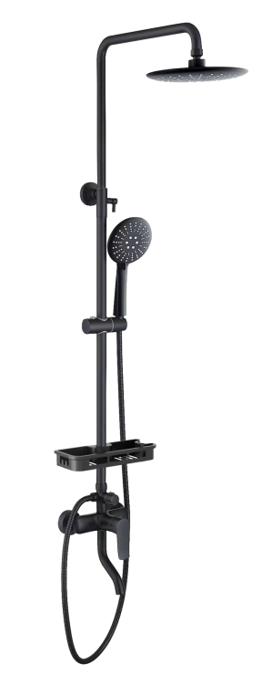 Душевая стойка Avrora Moon AV3540 со смесителем, черный