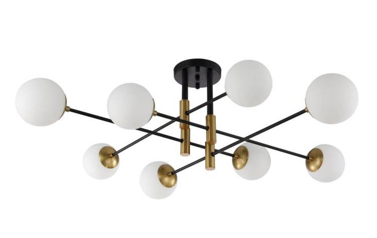 Потолочный светильник Crystal Lux Fidel Pl8 Black