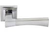 Дверная ручка Rucetti RAP 12-S SN/CP белый никель/полированный хром