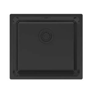Мойка кухонная Paulmark Yuni 49 Uni YU49-MBN Матовый Черный, 49x44